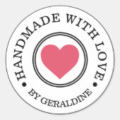 Gepersonaliseerde ronde Stickers (Voorkant)