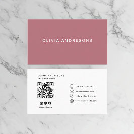 Gepersonaliseerde Roos Gold Monogram Naam Visitekaartje