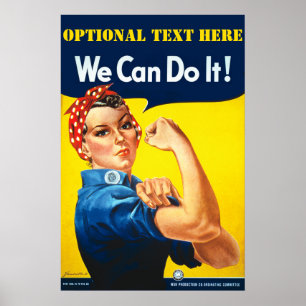 Gepersonaliseerde Rosie De Riveter Poster