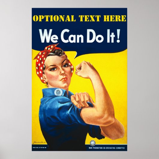 Gepersonaliseerde Rosie De Riveter Poster (Voorkant)