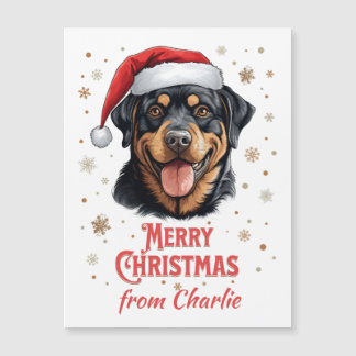 Gepersonaliseerde Rottweiler Hond Vrolijk Kerstfee