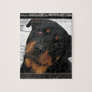 Gepersonaliseerde rottweiler legpuzzel