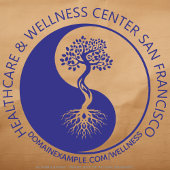 Gepersonaliseerde Round Healthcare Business Logo & Zelfinktende Stempel