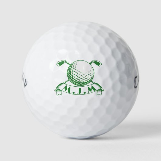 Gepersonaliseerde Royal Crest Golf, op maat monogr Golfballen (Voorkant)
