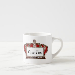 Gepersonaliseerde "Royal Crown" Espresso Kop