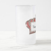 Gepersonaliseerde "Royal Crown" Matglas Bierpul (Center)