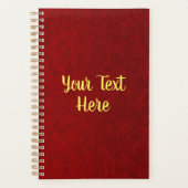 Gepersonaliseerde Royal Red Planner (Voorkant)