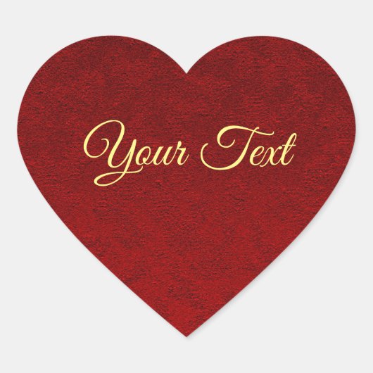 Gepersonaliseerde Royal Velvet Sticker (Voorkant)