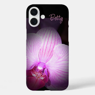 Gepersonaliseerde roze bloem Apple iPhone Case