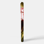 Gepersonaliseerde roze bloem Apple iPhone Case (Achterkant / Links)