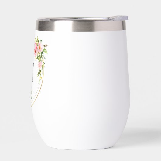 Gepersonaliseerde roze bloemenbruidsmeisjes (Links)