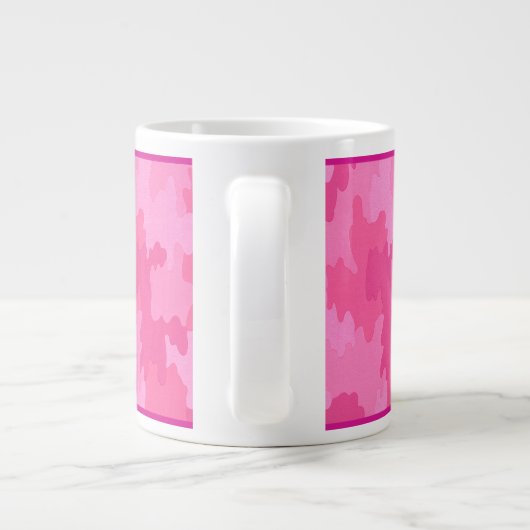 Gepersonaliseerde roze camouflage Mok (Achterkant)