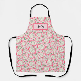 Gepersonaliseerde roze Dragon fruit Le Chef Schort