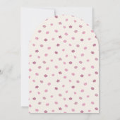 Gepersonaliseerde Roze Eerste Rodeo Roze Boog Verj Kaart (Achterkant)