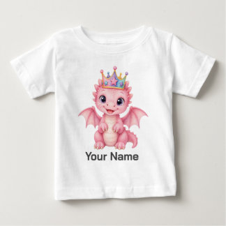 Gepersonaliseerde Roze Fantasie Draken Kroon Peute