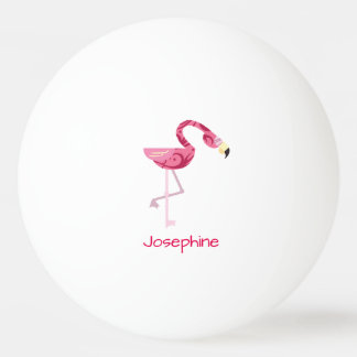 Gepersonaliseerde roze flamingo Bird Pingpongballen