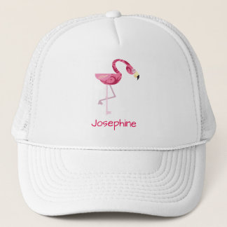 Gepersonaliseerde roze flamingo Bird Trucker Pet