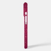Gepersonaliseerde roze glitter Case-Mate iPhone case (Achterkant / Links)