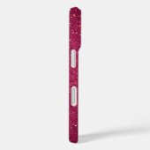 Gepersonaliseerde roze glitter Case-Mate iPhone case (Achterkant / Rechts)