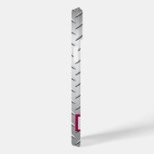 Gepersonaliseerde Roze Glitter Star op Metallic Case-Mate iPhone Case (Achterkant / Rechts)