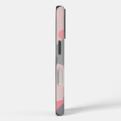 Gepersonaliseerde roze-grijze moleculen iPhone cas Case-Mate iPhone Case (Achterkant / Rechts)