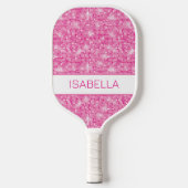 Gepersonaliseerde roze handpalm pickleball paddle (Voorkant)