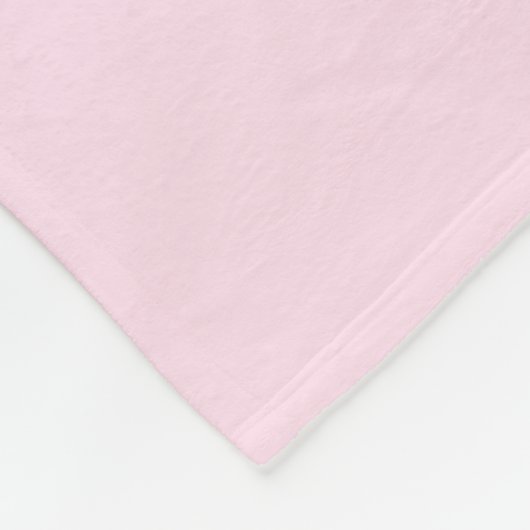 Gepersonaliseerde roze harten Borstkanker Fleece Deken (Hoek)