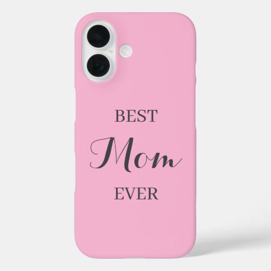 Gepersonaliseerde Roze iPhone Case - Aangepaste na (Achterkant)