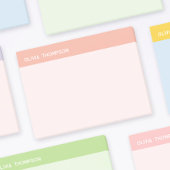 Gepersonaliseerde roze kleverig post-it® notes