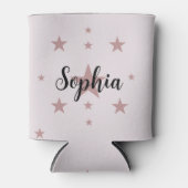 Gepersonaliseerde roze Koelbox | Aangepaste naam e Blikjeskoeler (Voorkant)