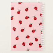 Gepersonaliseerde roze lieveheersbeestje planner v (Achterkant)