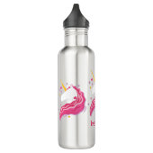 Gepersonaliseerde Roze Magische Eenhoorn Waterfles (Links)