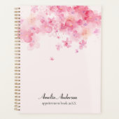 Gepersonaliseerde roze make-up artist afspraak boe planner (Voorkant)