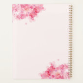 Gepersonaliseerde roze make-up artist afspraak boe planner (Achterkant)