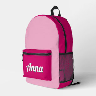 Gepersonaliseerde Roze Moderne Girly Bedrukte Rugzak