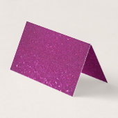 Gepersonaliseerde roze mousserende glitter visitekaartjes (Achterkant)