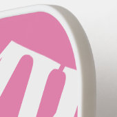 Gepersonaliseerde roze picklebalracket voor vrouwe pickleball paddle (Links Detail)