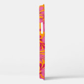 Gepersonaliseerde Roze Sinaasappel Bloemen iPhone Case-Mate iPhone Case (Achterkant / Rechts)