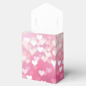 Gepersonaliseerde roze spaarpjes harteloos bedankdoosjes (Geopend)