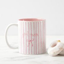Gepersonaliseerde Roze Strepen Coquette Aangepaste