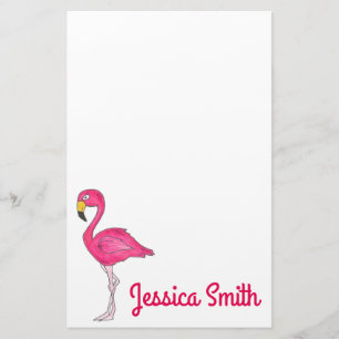 Gepersonaliseerde roze vlamingstationery briefpapier