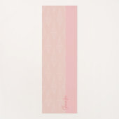 Gepersonaliseerde roze Yoga Mat (Voorkant)