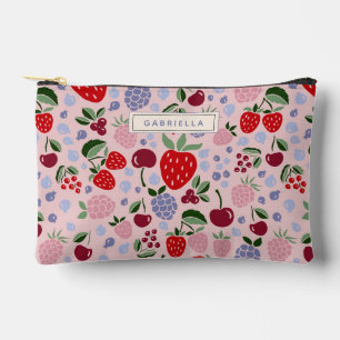 Gepersonaliseerde Roze Zomer Fruit Bessen Bruidsme Etui