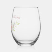 Gepersonaliseerde Rozen Bruids Drinkware Set Wijnglas Zonder Voet (Links)