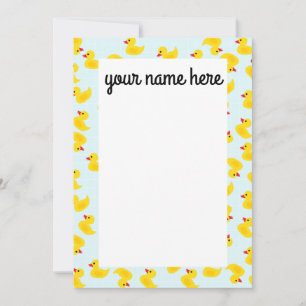 Gepersonaliseerde rubber Ducky Notecards Bedankkaart
