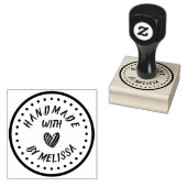 Gepersonaliseerde rubberen stempel Handgemaakt doo (Gestempeld)