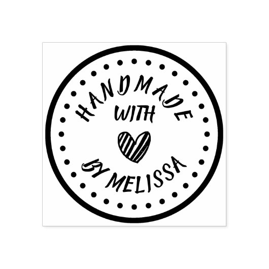 Gepersonaliseerde rubberen stempel Handgemaakt doo (Afrduk)