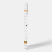 Gepersonaliseerde Rugby Jersey Black en White Case-Mate iPhone Case (Achterkant / Rechts)