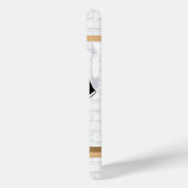 Gepersonaliseerde Rugby Jersey Black en White Case-Mate iPhone Case (Achterkant / Links)