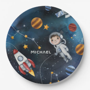 Gepersonaliseerde ruimtevaart Astronaut Shuttle Tr Papieren Bordje